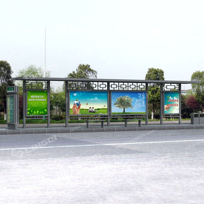 LQ-GH012 公交站台 公交候车亭 公交灯箱