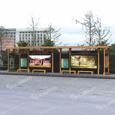 LQ-GH013 公交站台 公交候车亭 公交灯箱